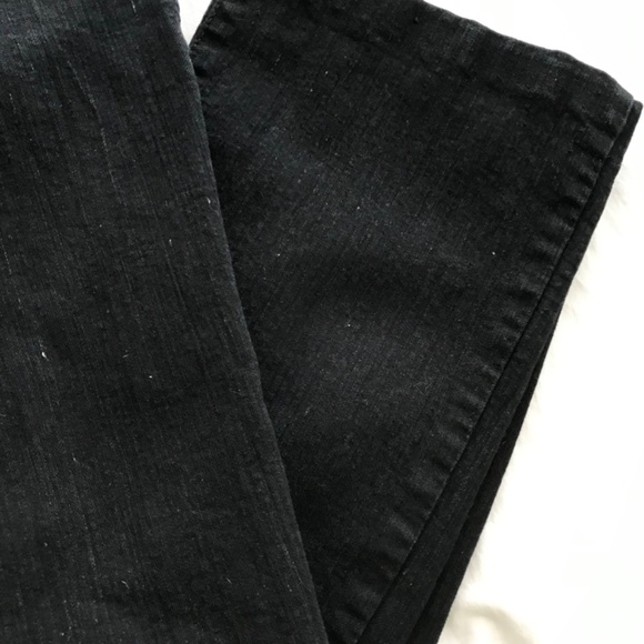 Y2K Scarlett Sirens Double Button Wide Leg Jeans Size 11 - 9/10 Fit Black - Picture 2 of 7